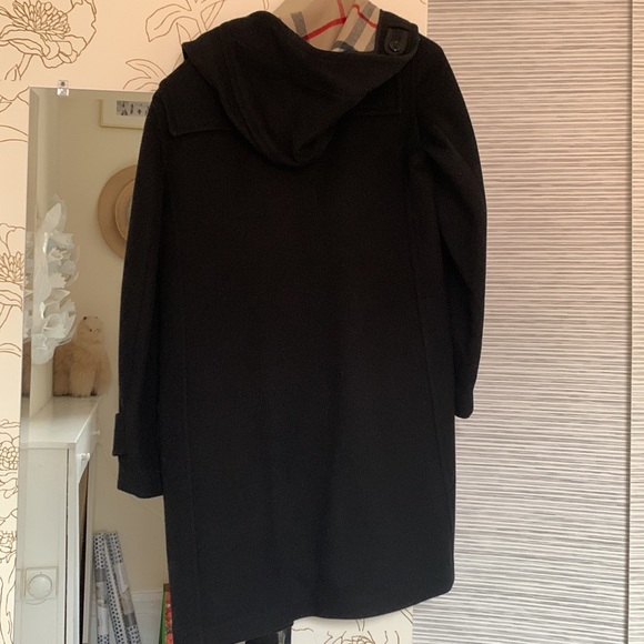 Burberry Black Wool Hooded Duffle Coat size US 2 - Picture 11 of 13